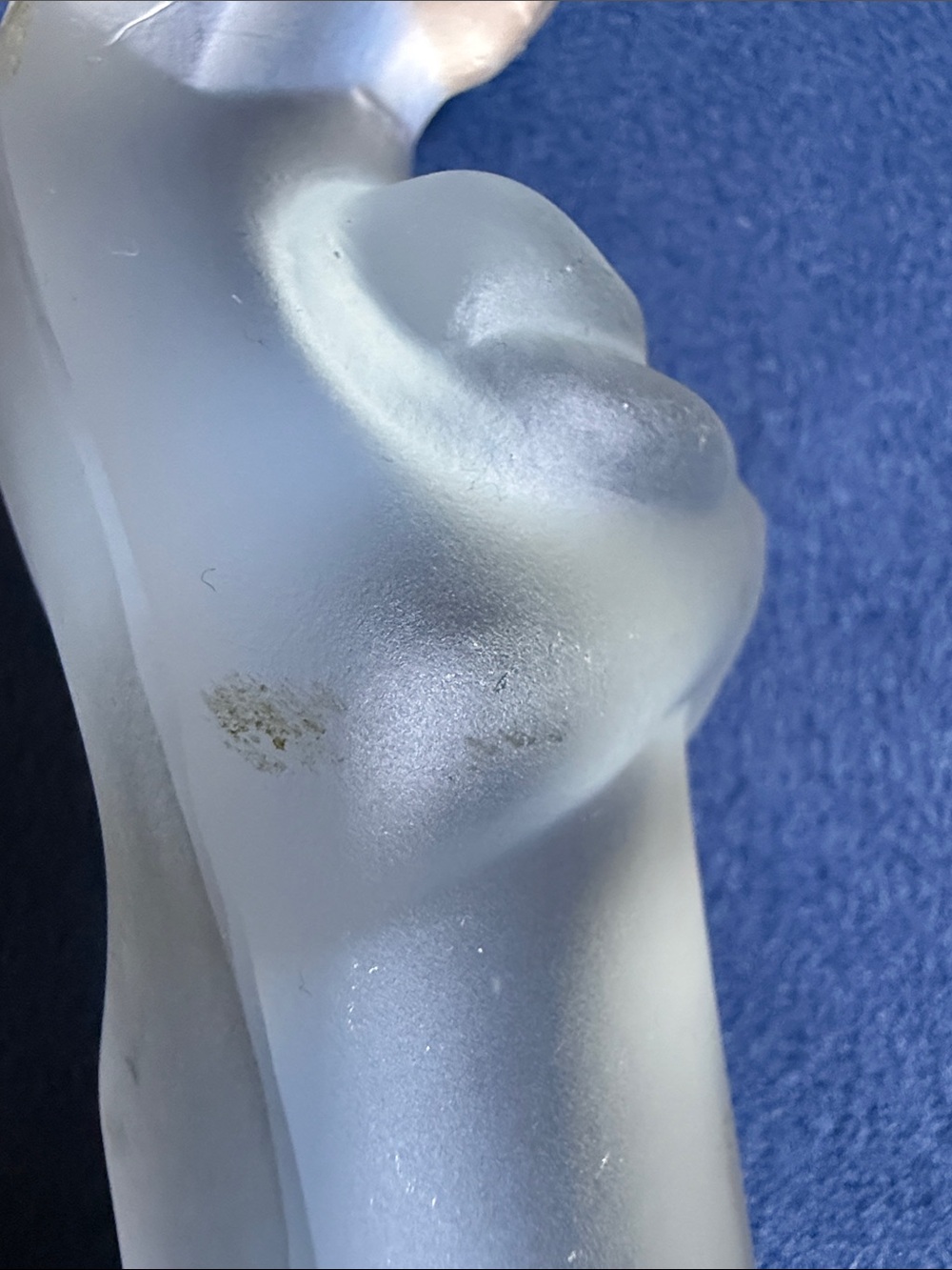 Vintage Art Deco Madonna & Child Frosted Glass Sculpture Stef Uiterwaal 1928/29 - Picture 6 of 7
